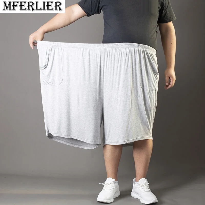 summer men modal shorts thin casual sleep wear shorts Breathable elasticity plus size 9XL 10XL 12XL home wear shorts soft thin