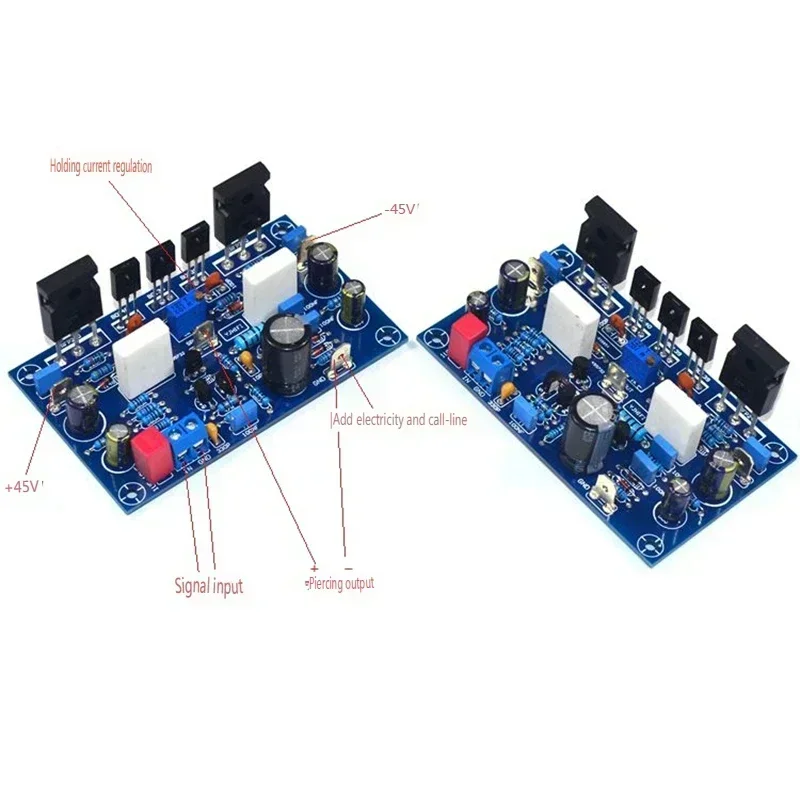 

1Pair Power Amplifier Board 100Wx2 Amplificador IRF240 FET Class A Power Amplifier Audio Board Amp For Home Sound Theater