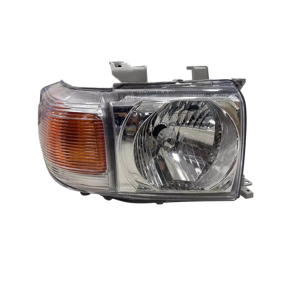 1 Pair Crystal Halogen Headlights with Turn Signal For Toyota Land Cruiser LC70 LC71 LC76 LC78 LC79 2007-2020 Headlamp