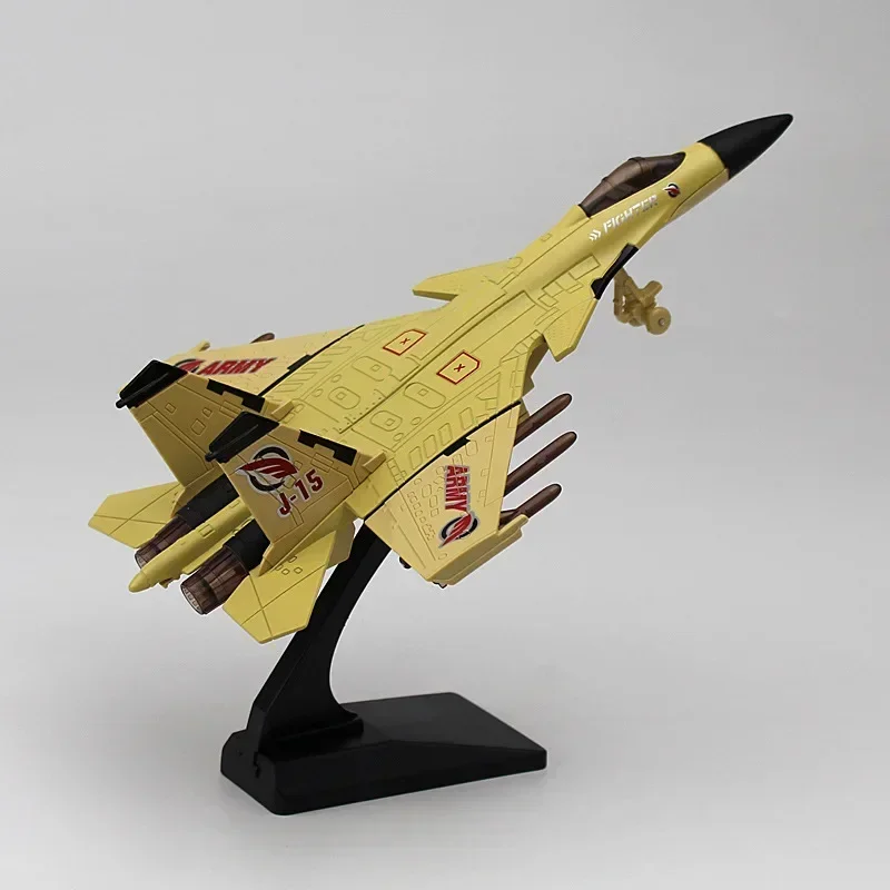 J-15 Fighter Military Model Fighter Alloy Acousto Optic High Simulation Alloy Toy Ornament Gifts FJ8