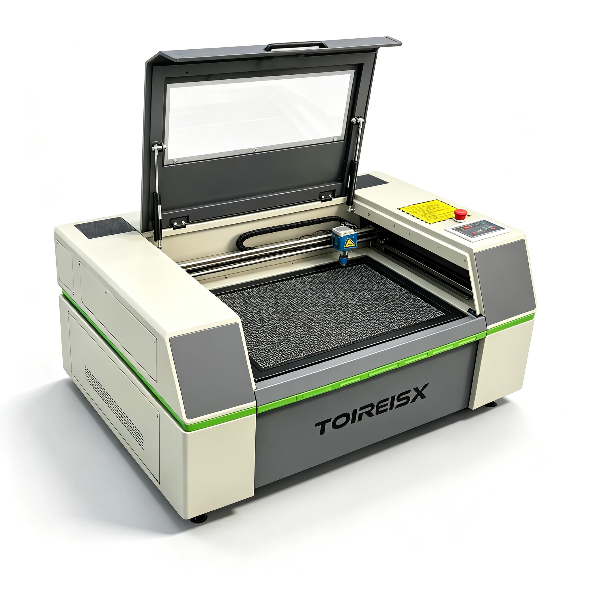 TOIREISX CO2 Laser Engraver 50W Laser Engraving And Cutting Machine with Lightburn CO2 Laser Cutter Built-in Air Assist for Wood Plastic Fabric Acrylic