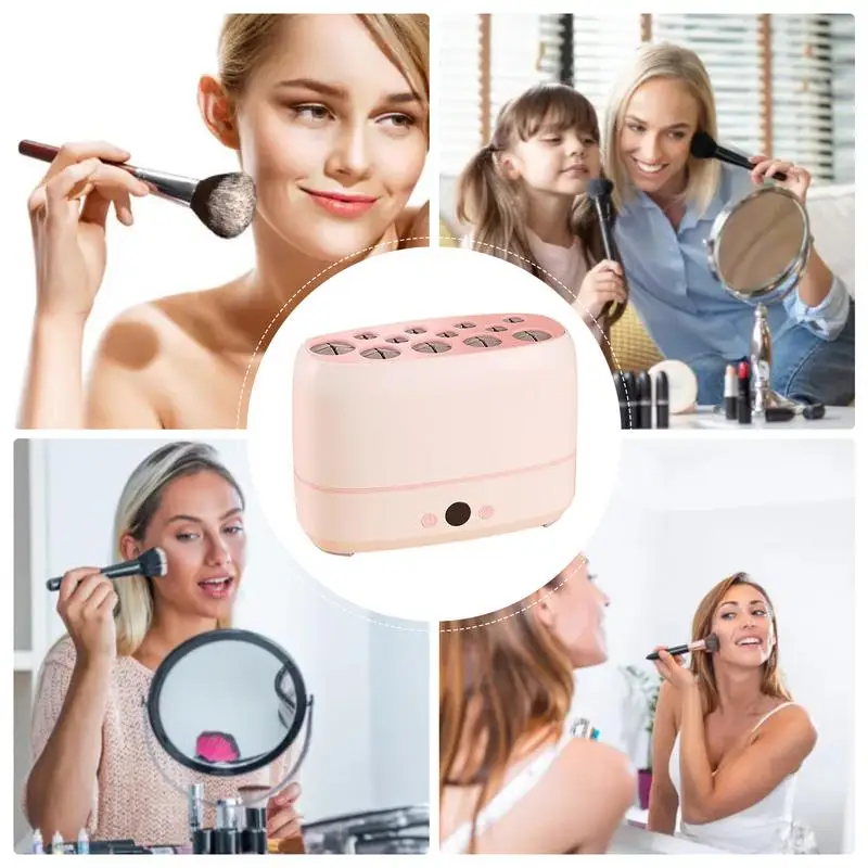 Make-Up Borsteldroger Snelle Elektrische Make-Up Borsteldroger Machine 12 Gaten Multifunctionele Beauty Cosmetische Puff Make-Up Tools Droger