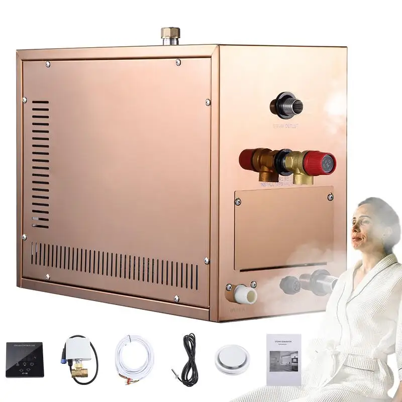 Steam Bath & Steam Sauna Generator with built-in water tank Automatic Drainage & Cleaning Steam Shower Generator For Relaxation