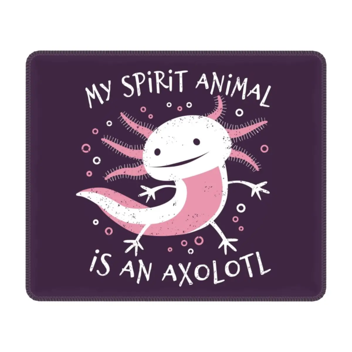 Amphibian My Spirit Animal Is An Axolotl Gaming Mouse Pad Anti-Slip Rubber Base Lockedge Mousepad Office Desktop Mouse Mat Pads