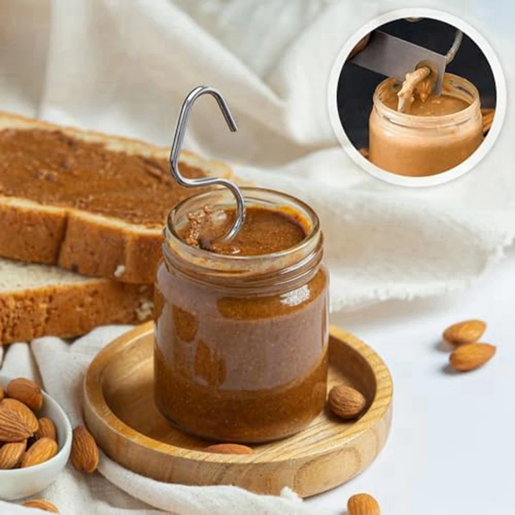 Peanut Butter Stirrer, Stainless Steel Peanut Nut Butter Mixer Stirring Jam Stirring Peanut Butter Mixer Tool