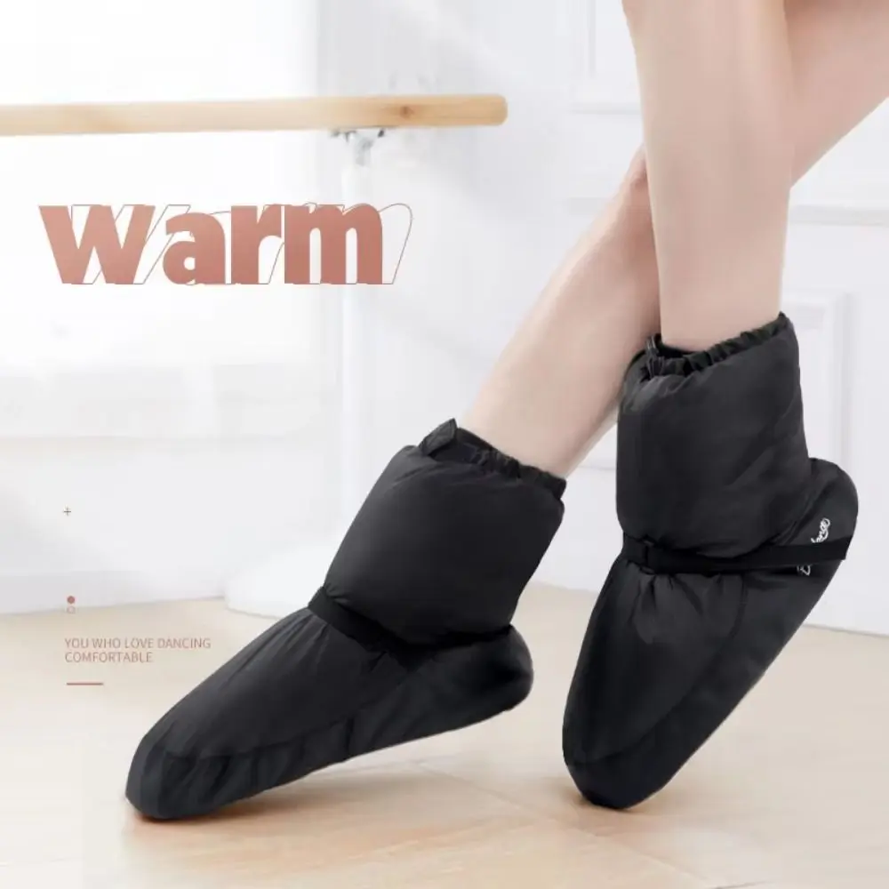 

1 Pair Warm Winter Ballet Shoes Anti-slip Cotton Girls' Dancing Shoes Wear-resistant Comforatble Winter Ballet Dance Boots Girls