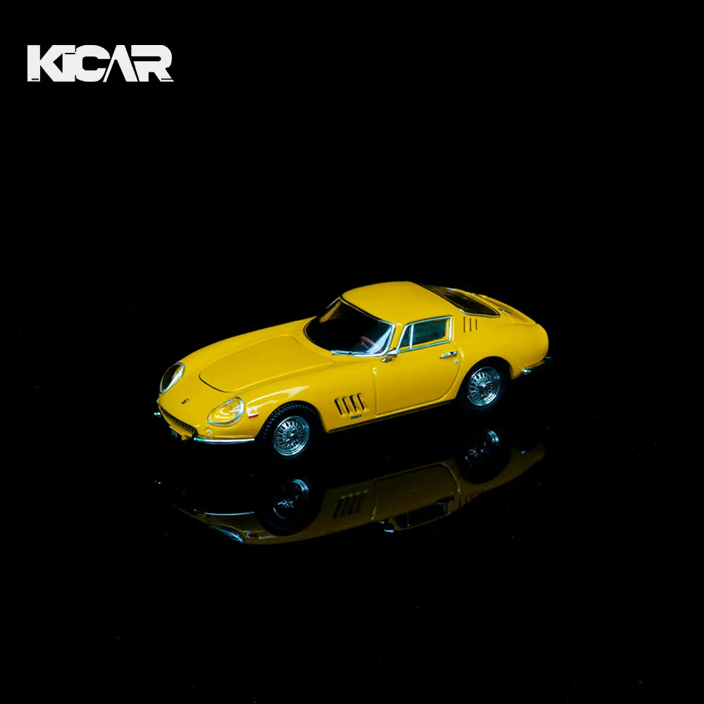 gfcc-x-kicar-1-64-275-gtb-c-yellow-diecast-car-model-classic-sports-alloy-vehicle-with-display-box-collection-gift