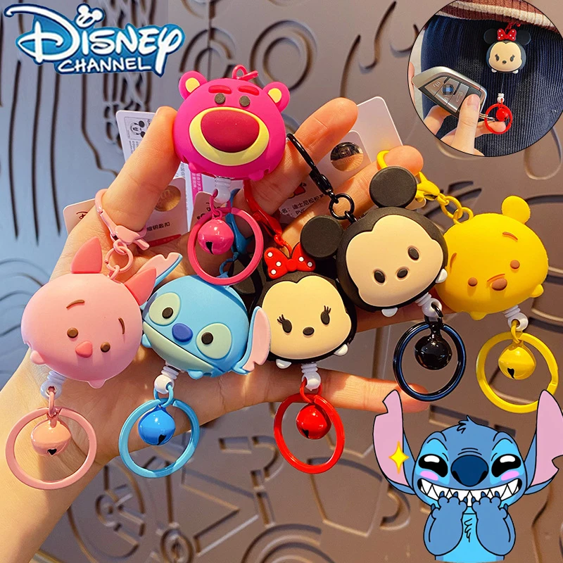 New Stitch Key Chain Cartoon Disney Minnie Piglet Pendant Couple Jewelry Pendant Children's Toys Couple's Birthday Gifts