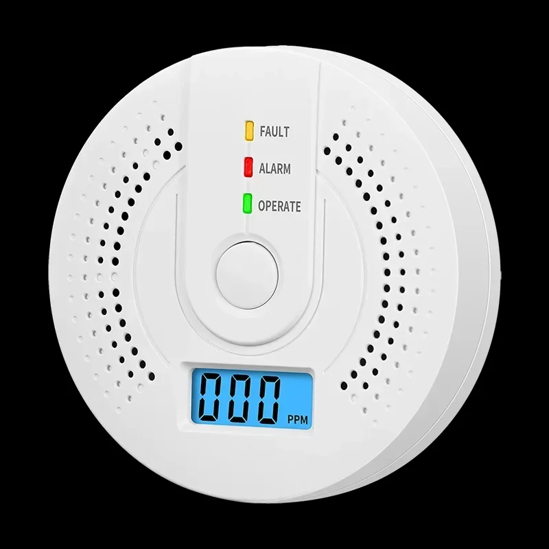 Independent CO Alarm Sensor Carbon Monoxide Alarm Detector High Sensitive Warning LCD Display CO Alarm With UL2034