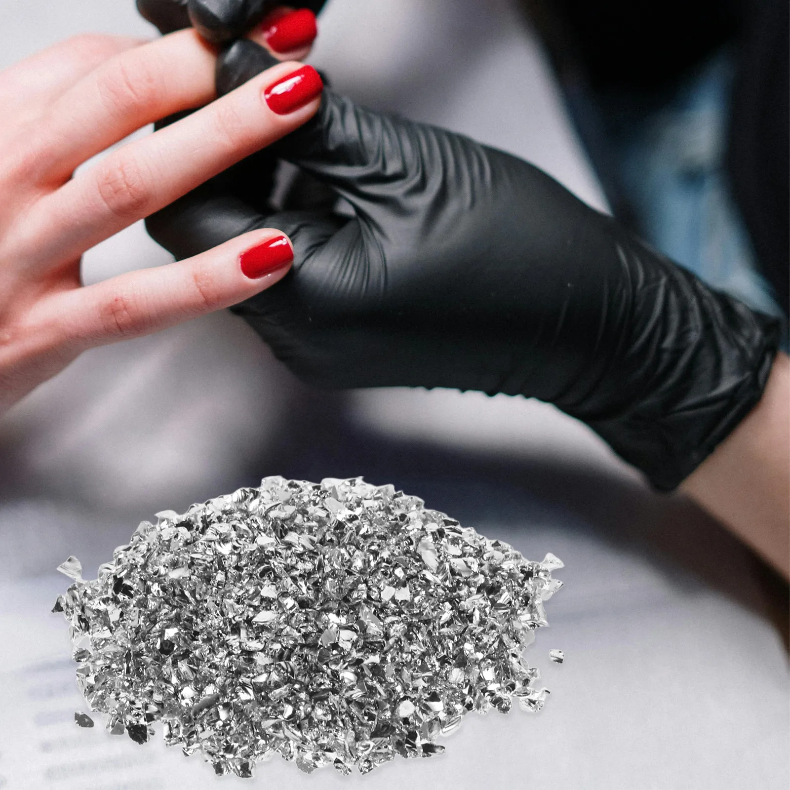 

1 Bag Fine Crushed Gemstone Glitter Fragments High Shine for Nail Art Epoxy Crafts Body Glitter DIY Creative Projects