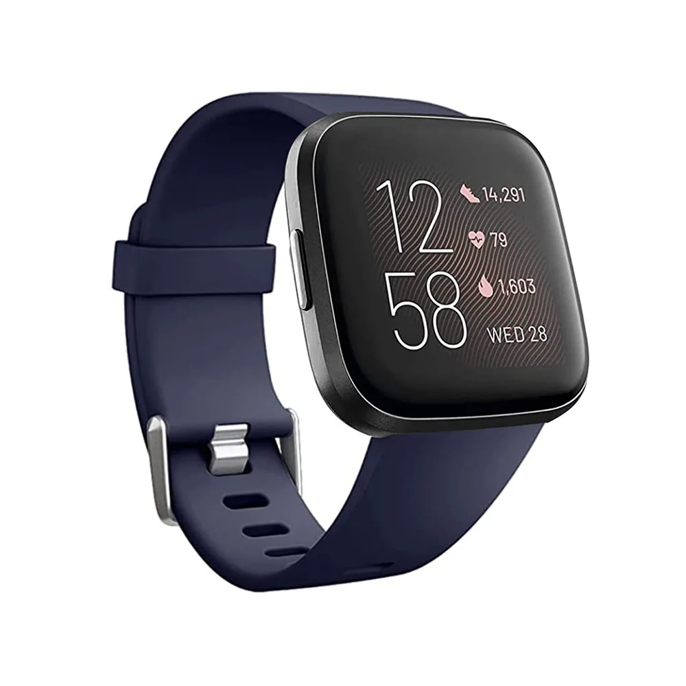 Silicone Strap for Fitbit Versa 2/Fitbit Versa/Versa Lite/Versa Special Edition,Classic Fitbit Watchband Replacement Comfortable