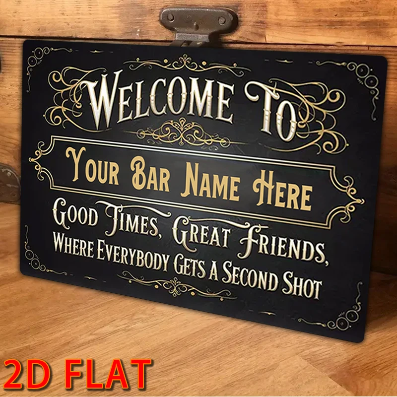 1個のパーソナライズされたテキストサイン、カクテルサインカスタムメタルサイン、ウェルカムサイン、バーやラウンジサイン、ビジネスサイン、アルコールサインP