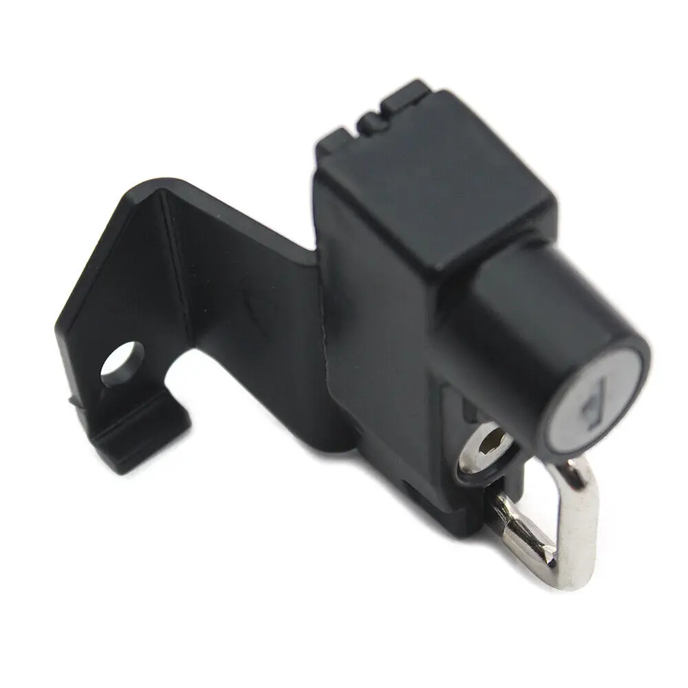 1 Set Black Motorcycle Helmet Lock + Key Set Parts Compatible With Kawasaki Vulcan S 2015-2023 / ABS CAFE