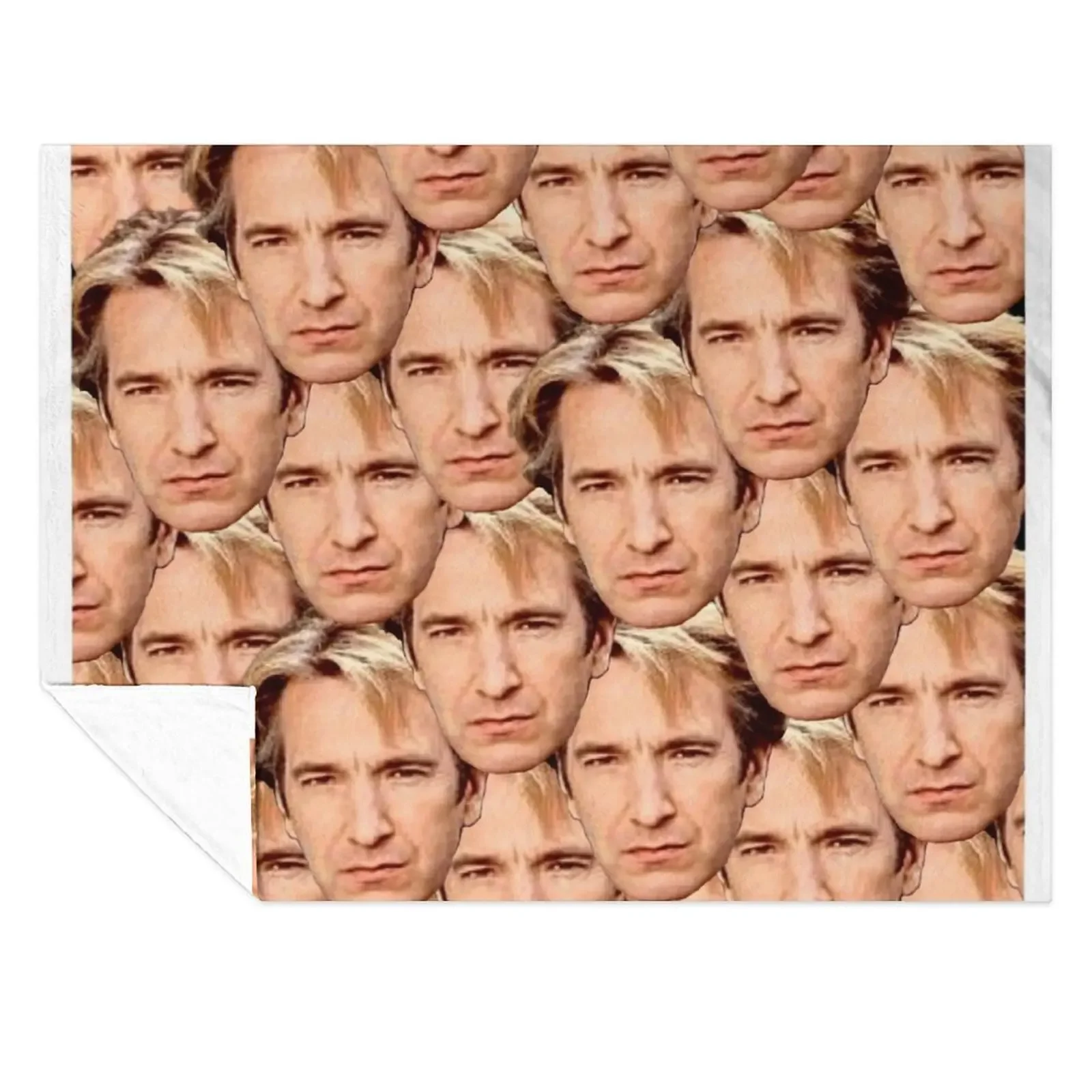 

Alan Rickman face Throw Blanket Weighted Retros Warm Thermal Blankets