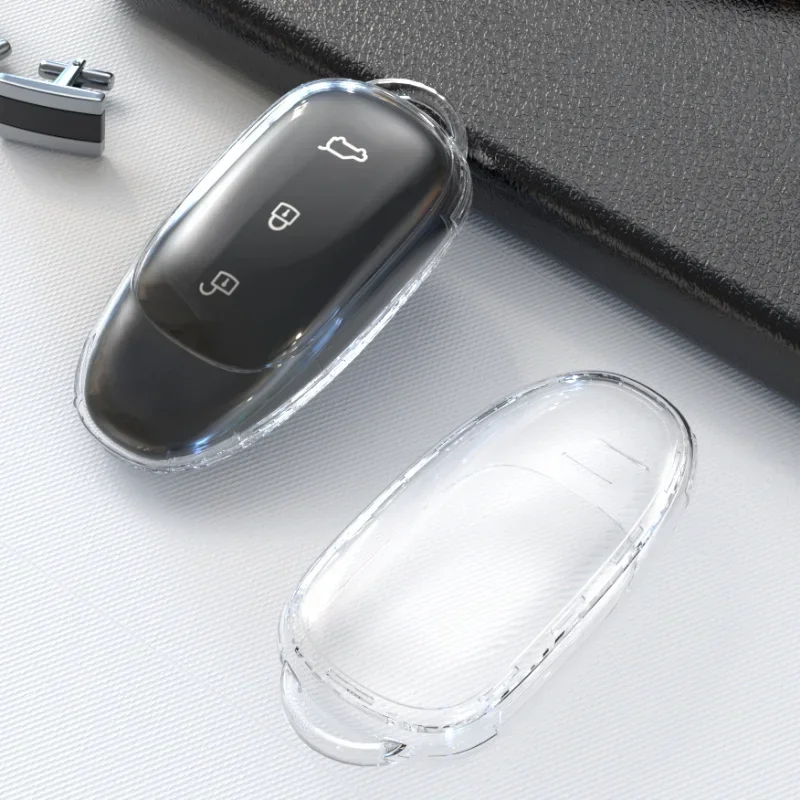 TPU Car Case Capa Chave para Liderar Ideal One Li Auto L9, Keyless Fob Protector, Shell Titular, Chaveiro, Chaveiro Acessórios