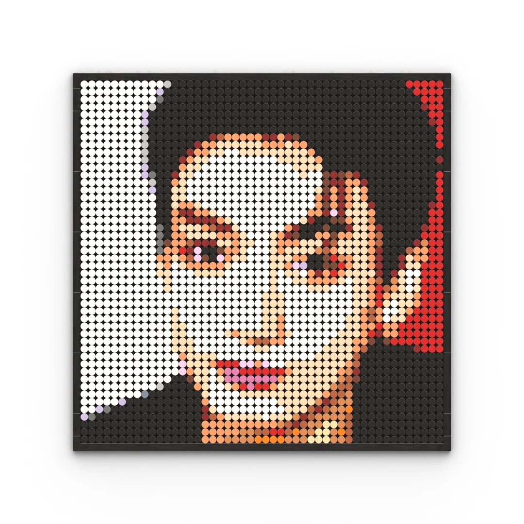DIY Pixel Art Mosaic Building Blocks Pop Star Portrait Wall Decor Compatible with Major Brands Unique Gift Concert Goers Music