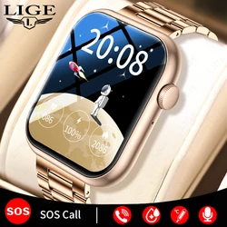 LIGE-Montre intelligente pour hommes et femmes, moniteur de sucre dans le sang, SOS d'urgence, appel Bluetooth, Therye.com, non BREBlood Smartwatch, nouveau