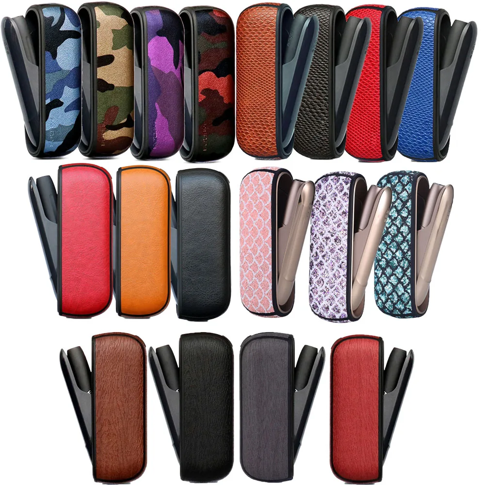 

18 Colors Bling Wood Crocodile Case for Iqos 3.0 DUO Cover Protective Carrying Bag for Iqos 3/3 DUO Leather Pouch Accessories