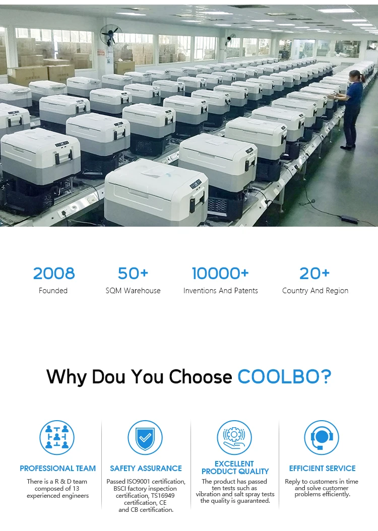 Freezer Refrigerator  Mini Car Fridge 35L 45L 55L for Camping