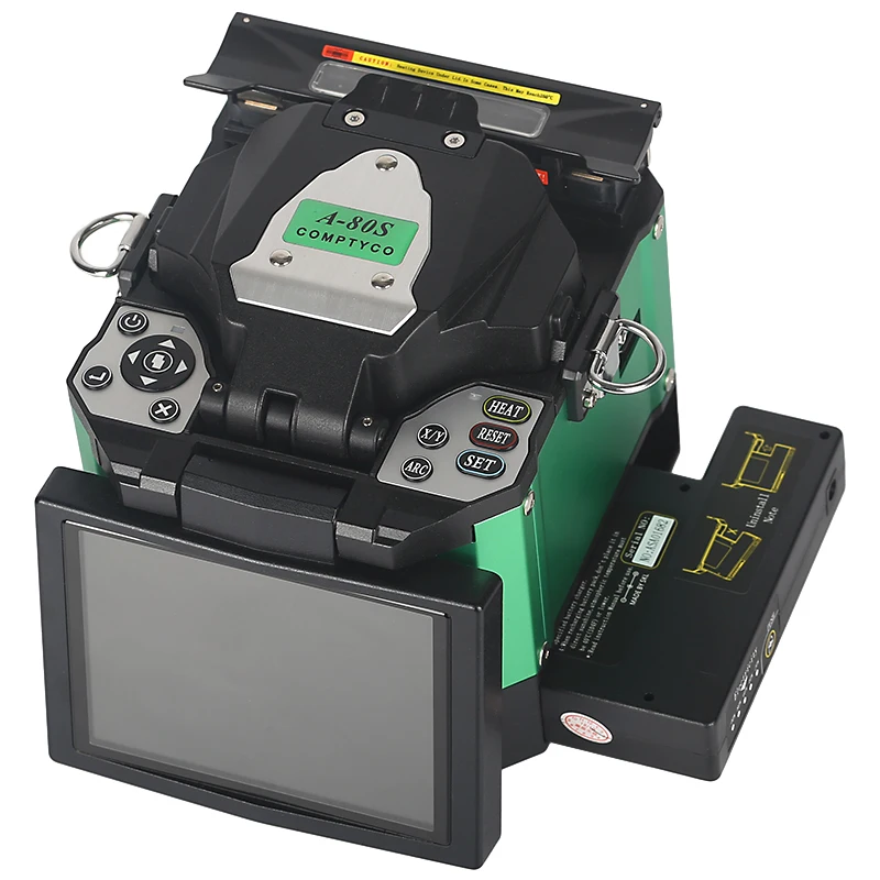 A-80S High Performance  green Automatic Intelligent Optical Fusion Splicer Machine Fiber FTTH Fiber Welding SM fusion splicer