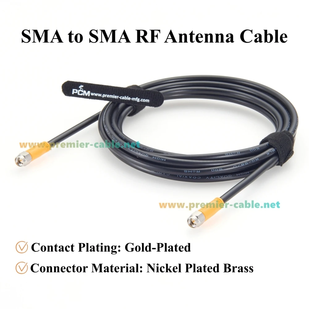 SMA-Stecker auf SMA-Stecker RG58 Koaxialkabel 50 Ohm Verlustarmes HF-Koaxial-Verbindungskabel für Antenne, WLAN-Router, 4G LTE, GPS, Amateurfunk – Detail 4