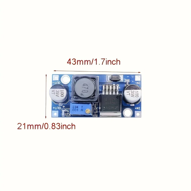 LM2596S DC-DC-Abwärtswandler, einstellbarer Abwärtsspannungsregler, kompatibel mit ESP32, Raspberry Pi und STM32