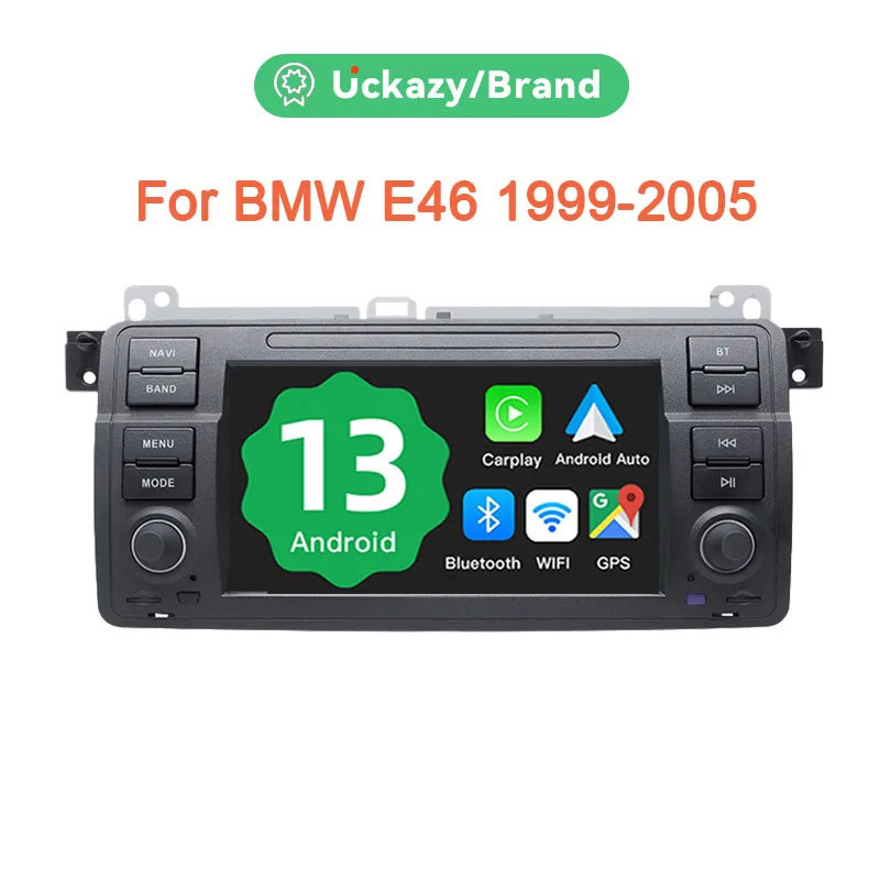 8 Core Car Android 13 Multimedia Player For BMW E46 M3 Rover 75 Coupe 318/320/325/330/335 Stereo Audio Head Unit GPS Navigation AutoRadio Carplay IPS DSP RDS Wifi