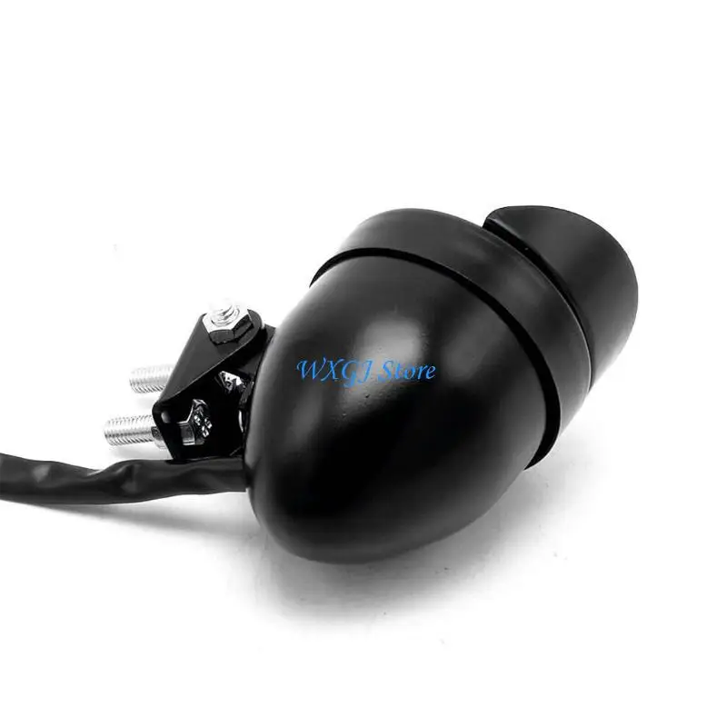 

37JE 1 Motorcycle Tail Brake Stop Light Brake LED Light Lamp Motorbike Rear Tail Light Black and Silver 2 Colors to Choose