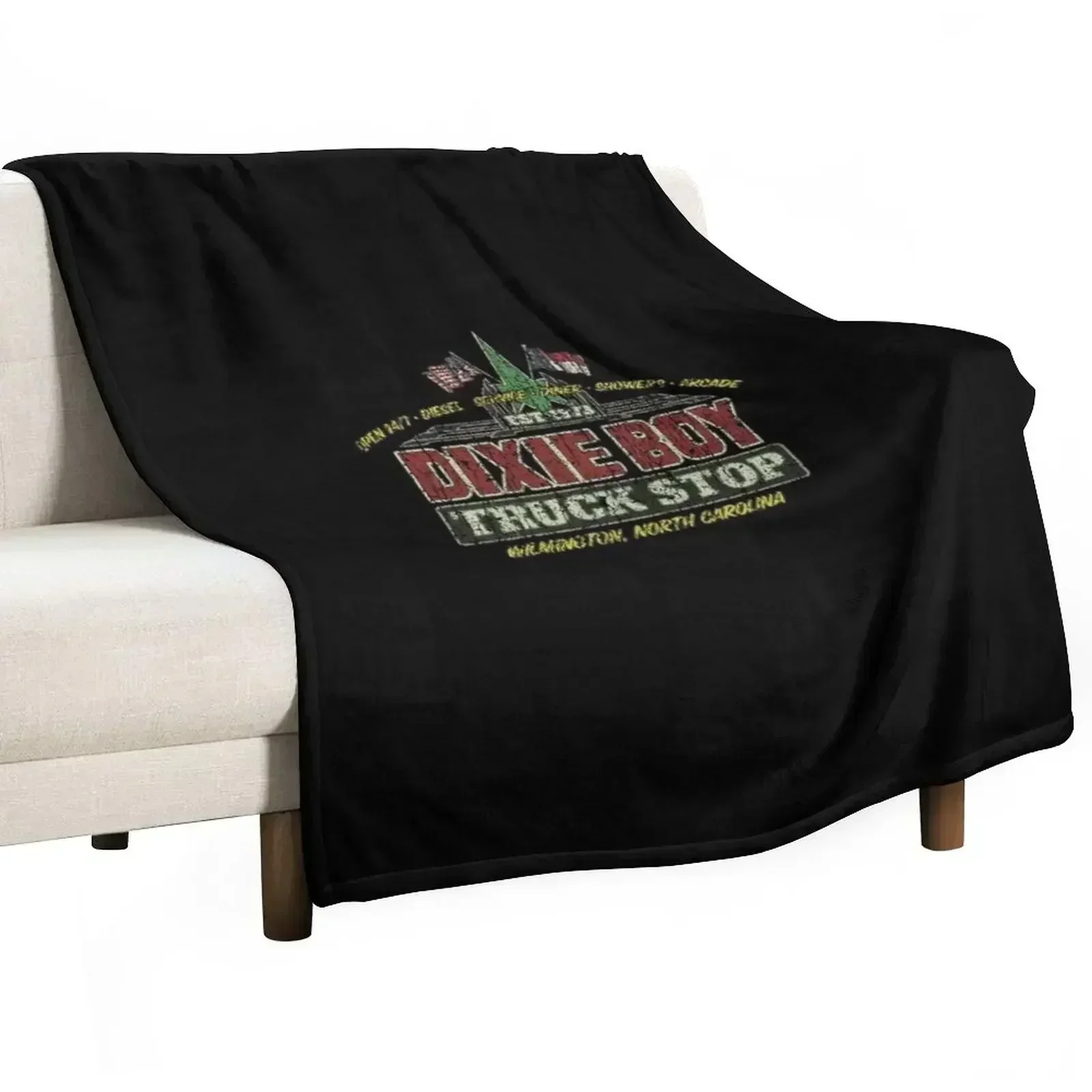 Dixie Boy Truck Stop T-Shirt Throw Blanket bed plaid Plush Stuffeds Kid'S Luxury Throw Soft Blankets