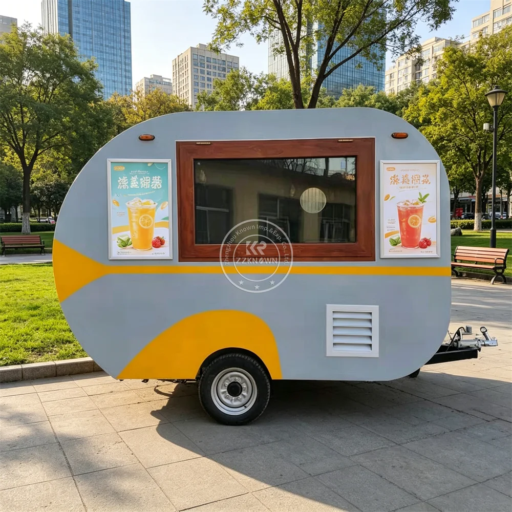 Mobile Food Trailer Concession Catering Truck BBQ Pizza Burger Hot Dog Bbq Cart Street Food Truck Trailer With Full Kitchen