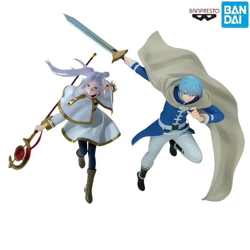 

100% Genuine Original Banpresto Frieren Himmel Elf Mage Knight Battle Outfit PVC Anime Collectible Desktop Display Ornament