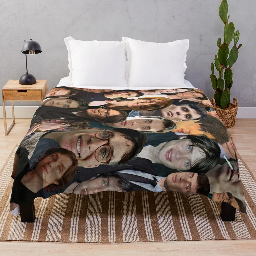 

Cillian Murphy Photo Collage Throw Blanket Cute Blanket Plaid Tourist Blanket Sofa Blankets Decorative Sofa Blanket