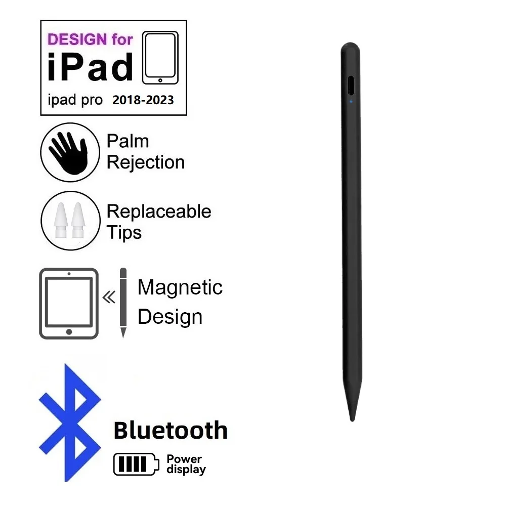 

2nd GenerationStylus Pen for iPad , Compatible with 2018-2023 Apple ( Air 3/4/5 and Pro 11/12.9 Inch andMini 5/6)