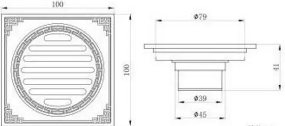Waste Antique Floor Drain Brass Bathroom Accessory Euro Linear Shower Wire Strainer Carved Cover Drains Drain Strainers DR777