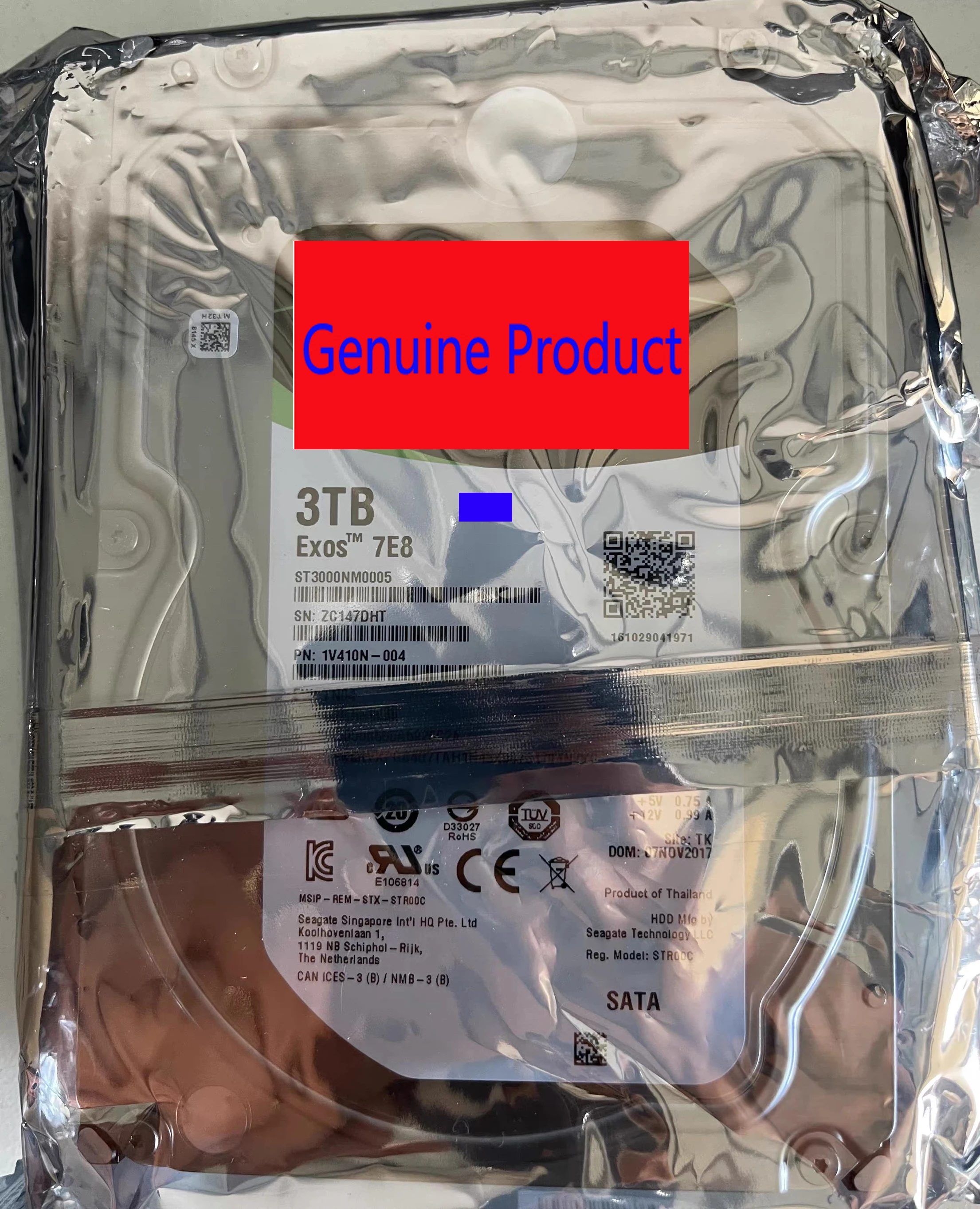 NEW ST3000NM0005 3TB HDD 3.5" SATA Hard Disk Server 3000GB Hard Drive PC
