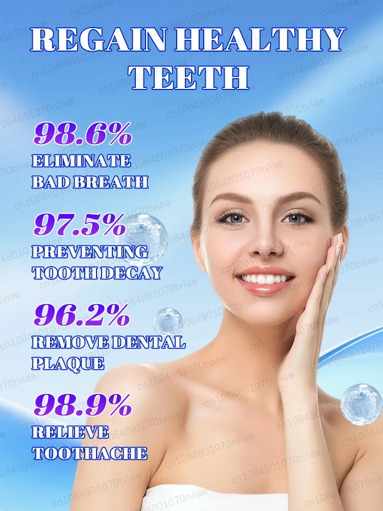 Probiotic whitening toothpaste, used to remove plaque.