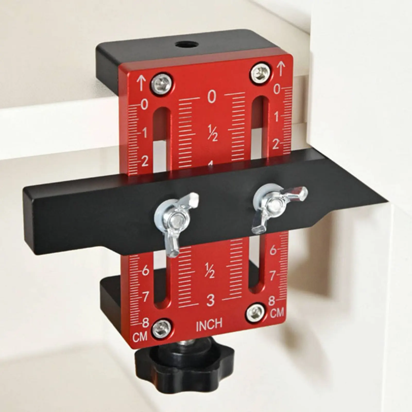 Cabinet Handle Jig Precision Alignment Cabinet Door Drill Jig Handle Installation Positioning Guide Protects Panel Surface