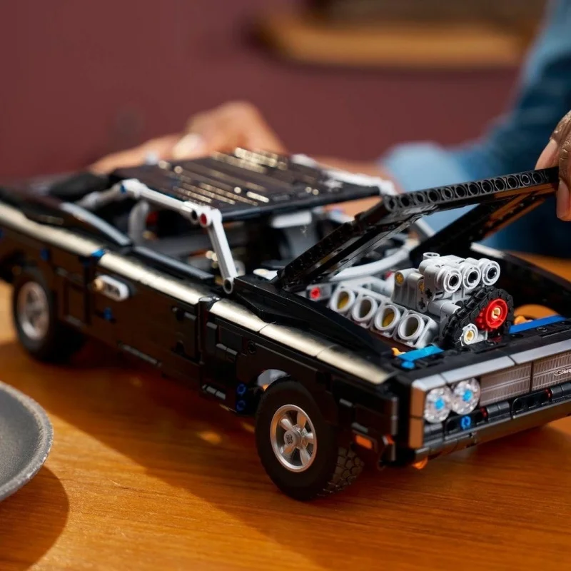 2026 Technology Lane Strange Building Block Model Brick Toy Fast and Furious Youth Assembly Toy in the movie