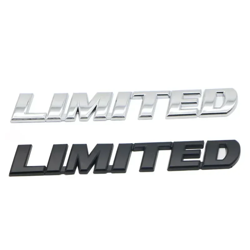 

Chrome Black Limited Letters Rear Trunk Fender Emblem Badge Sticker Decals For Toyota Highlander Tacoma Tundra Car Accessories