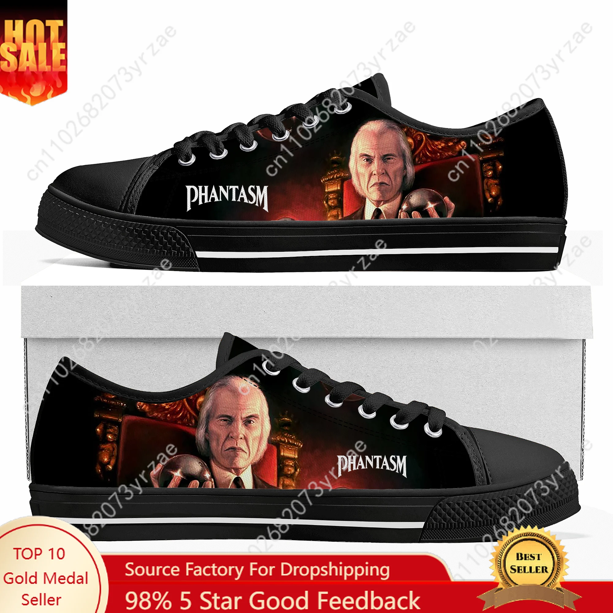 

Phantasm Low Top High Quality Sneakers Mens Womens Teenager Canvas Sneaker Casual Personalized Patterns Shoe Custom Made Shoes