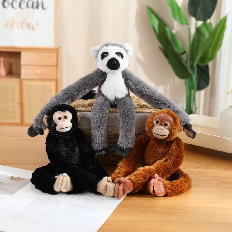 50/70CM Schöne Lange Arm Affe Suspension Plüsch Spielzeug Kreative Simulation Ausgesetzt Faultier Orang-utan Lemur Plushie Kissen puppe – Detail 19