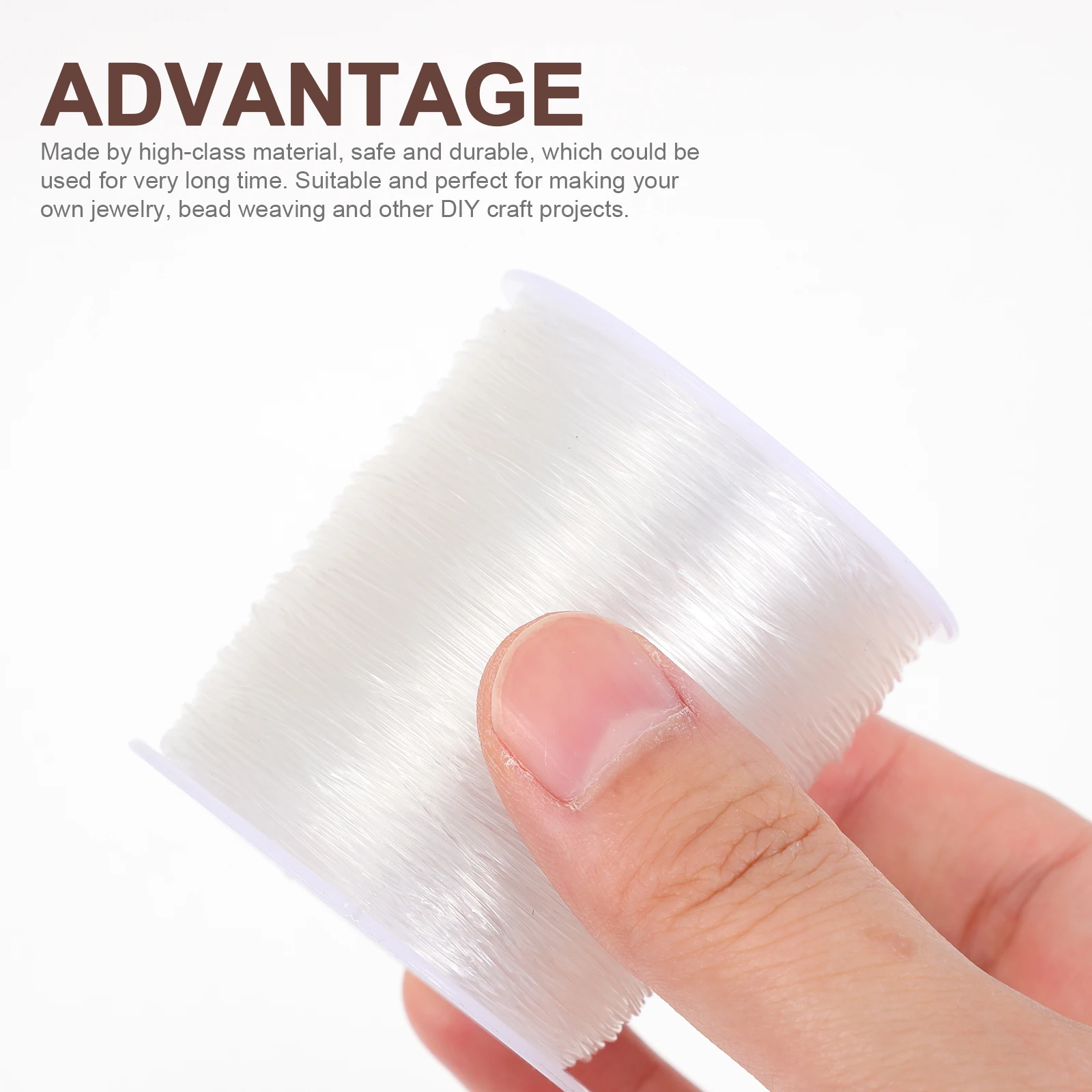 

1 Roll Diy Jewelry Bracelet Making Handcrafts Round Crystal String Bead Weaving Crafts 20 Gauge Wire Jewelry String Diy