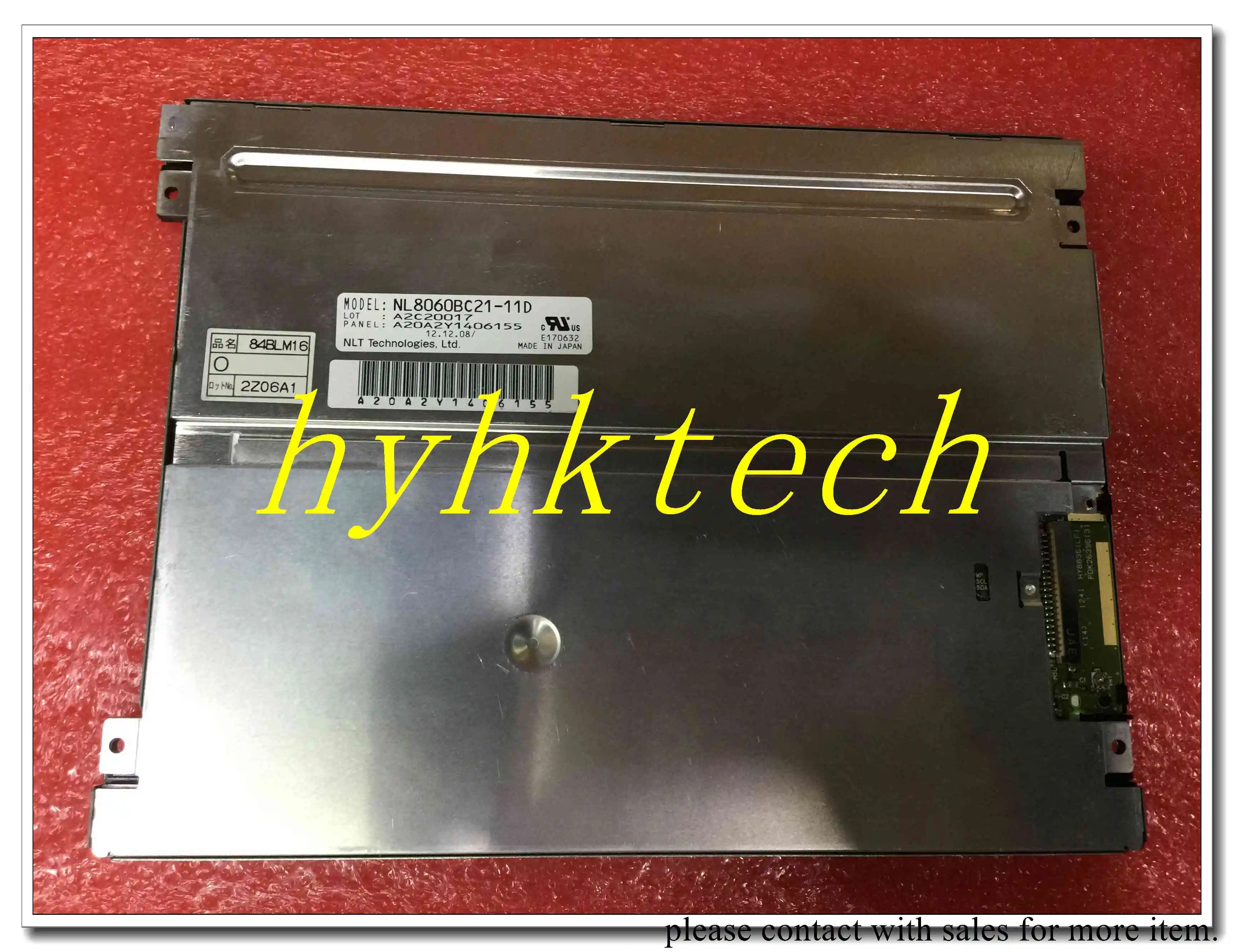 NL8060BC21-11 NL8060BC21-11D 8.4INCH Industrial LCD, Test Working Before Shipment for NL8060BC21-11C NL8060BC21-11F