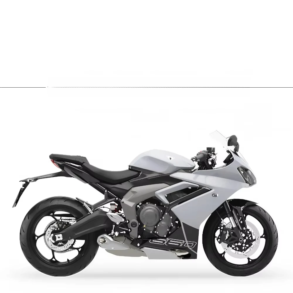 Suitable for triumph 660 Daytona Original Appearance Titanium Alloy Full Section Burnout Silver/Black Motorcycle Exhaust