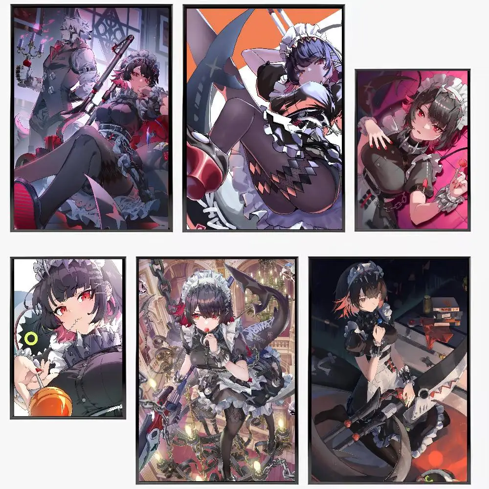 Game Zenless Zone Zero Ellen Joe Posters High Quality Self-adhesive Wall Art Decorations Color Prints Sticky