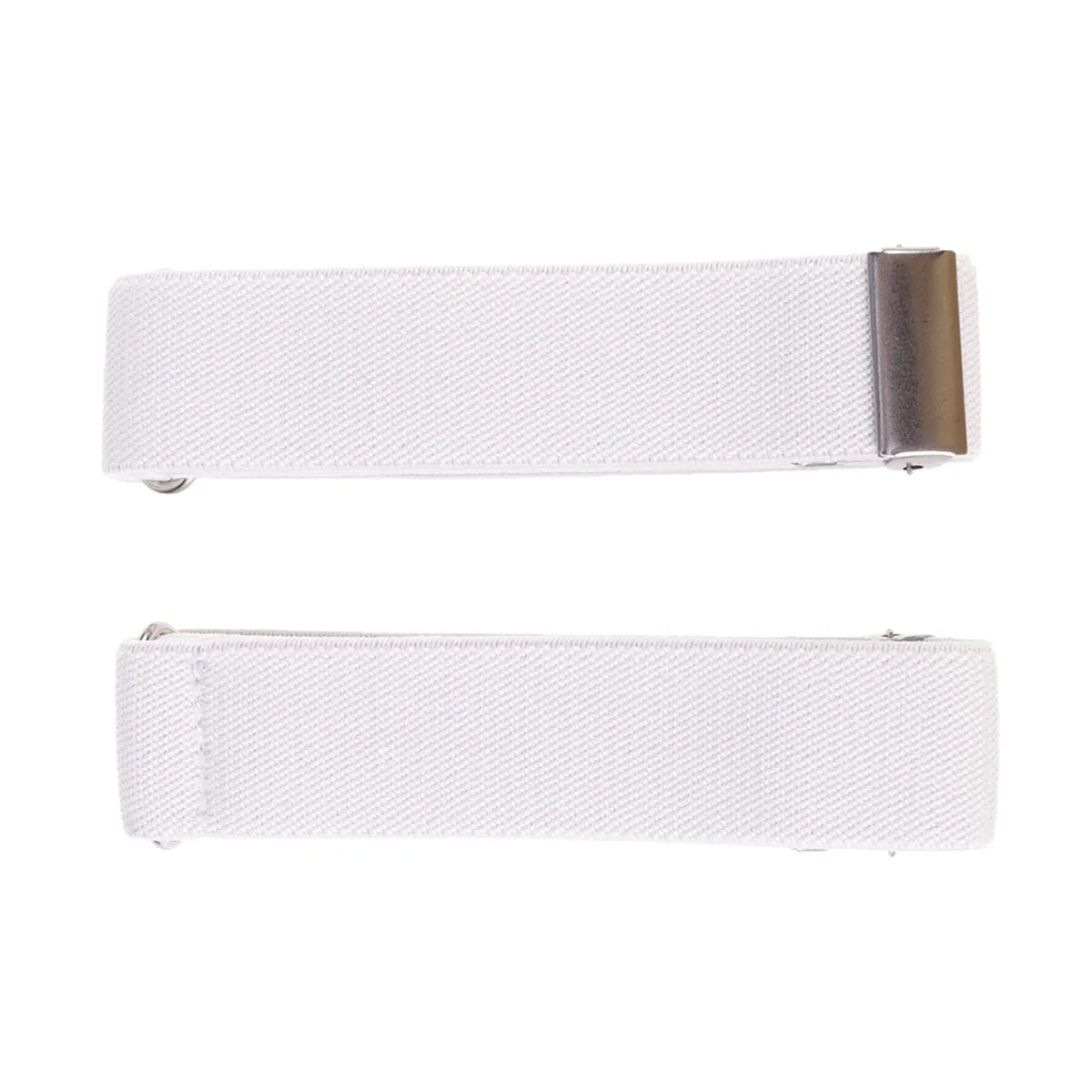 1Pair Unisex Shirt Armband Chinlon Material Beautiful Color Anti-Slip Shirt Stay Belt Strong Clipping Force Formal Office Wear