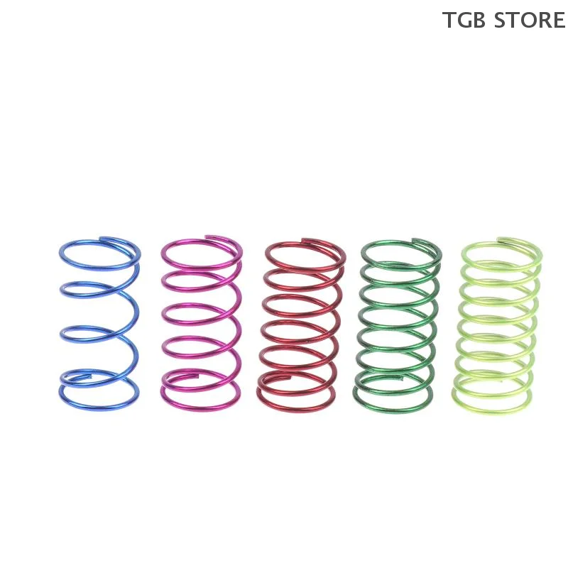 5 Par / 10 Sztuk Amortyzatory Sprężynowe do Samochodów RC w Skali 1/10 Model Hobby Drift Wyścigi Szosowe Uniwersalne Kolorowe