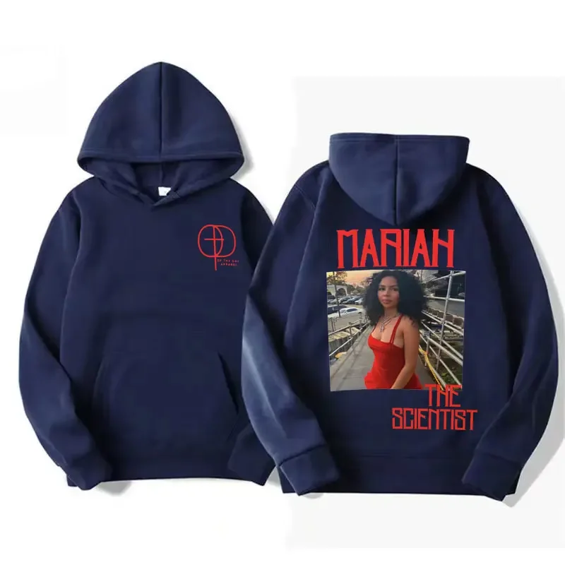 Singer Mariah The Scientist Music Artist Hoodies Men Women's Fashion Vintage Sweatshirt Casual Fleece Oversized Pullovers Hoodie