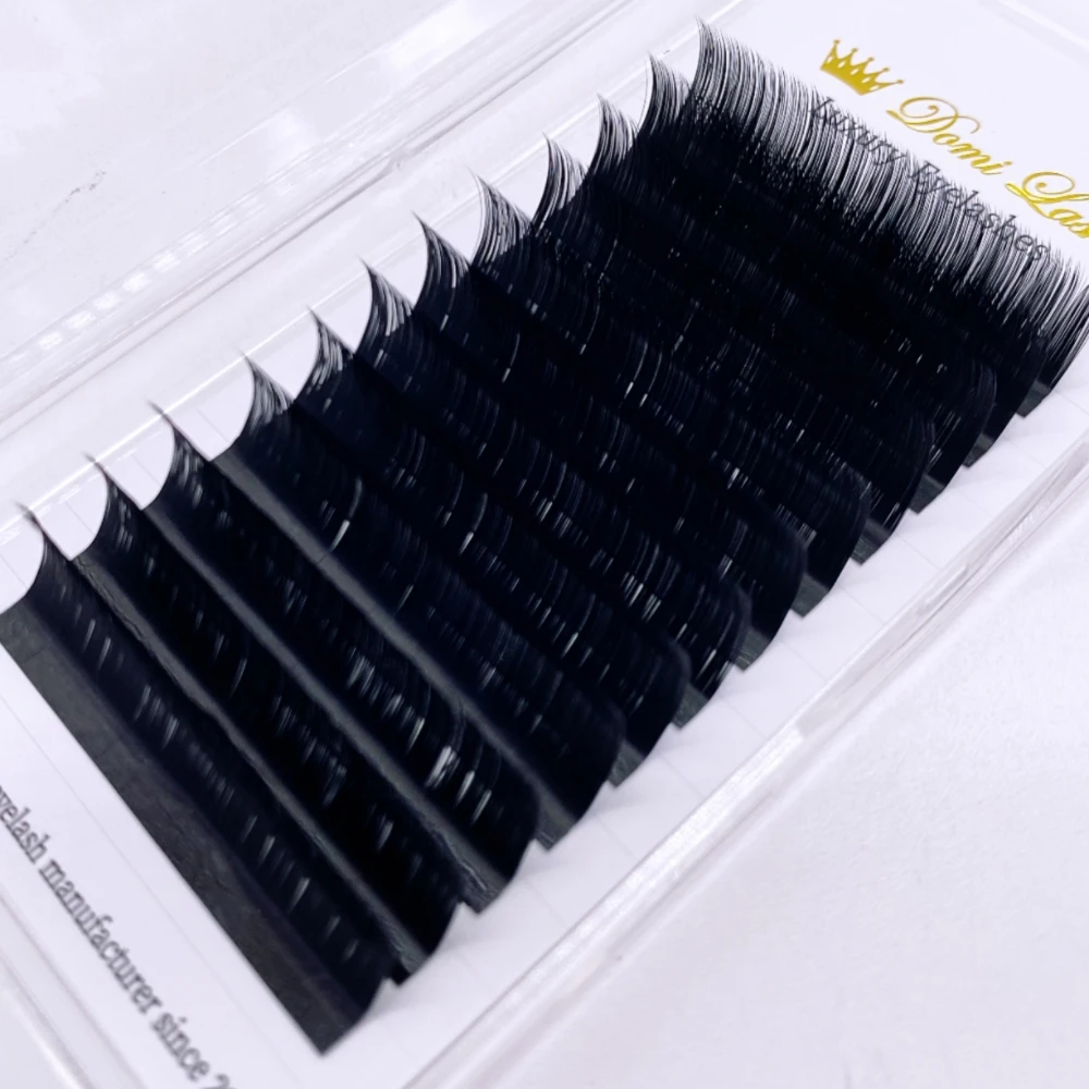 LB LC Curl Cmmellia Easy Fan False Eyelashes Natural Mink Soft Individual Lashes Classic Russian Volume Premade Fans For Makeup