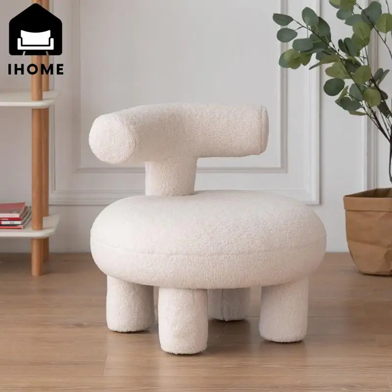 

IHOME Lamb Cashmere Fabric Sofa Small Family Living Room Net Red Small Sofa Sofa Infantil Muebles Para Bebe Baby Kids Chair